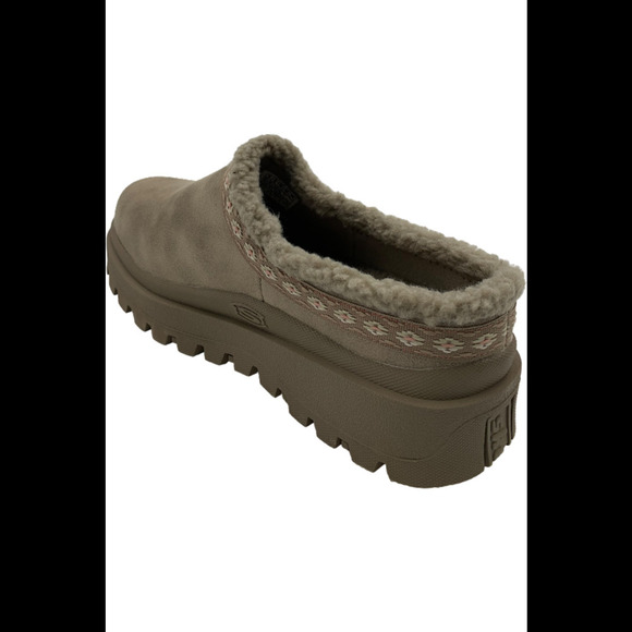 Skechers Shindigs Clogs with Faux Sherpa Lining Comfy Hour Taupe - Medium - Picture 2 of 3
